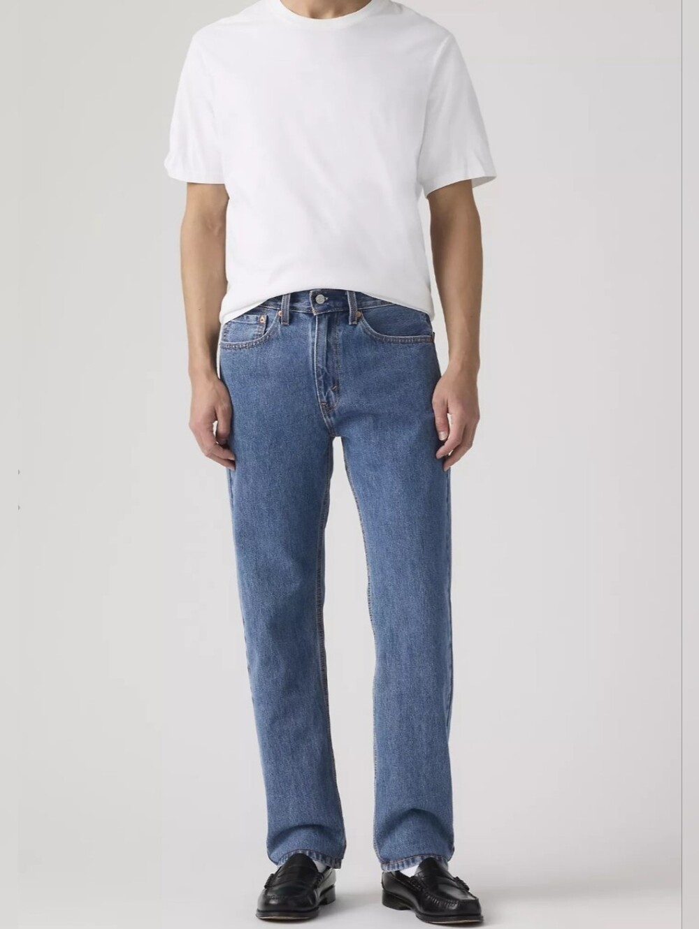 Levi's MEDIUM STONEWASH Men's 505 Regular Fit Jeans 34x32 Cotton New